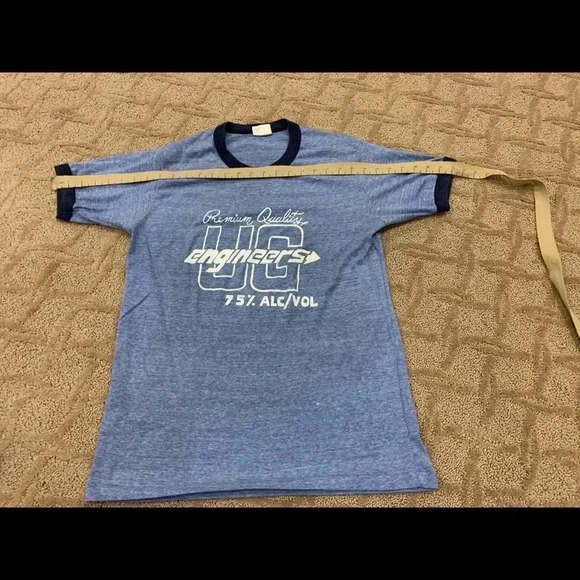 Vtg UG Engineers Racing  Single Stitch T-Shirt - Picture 9 of 9